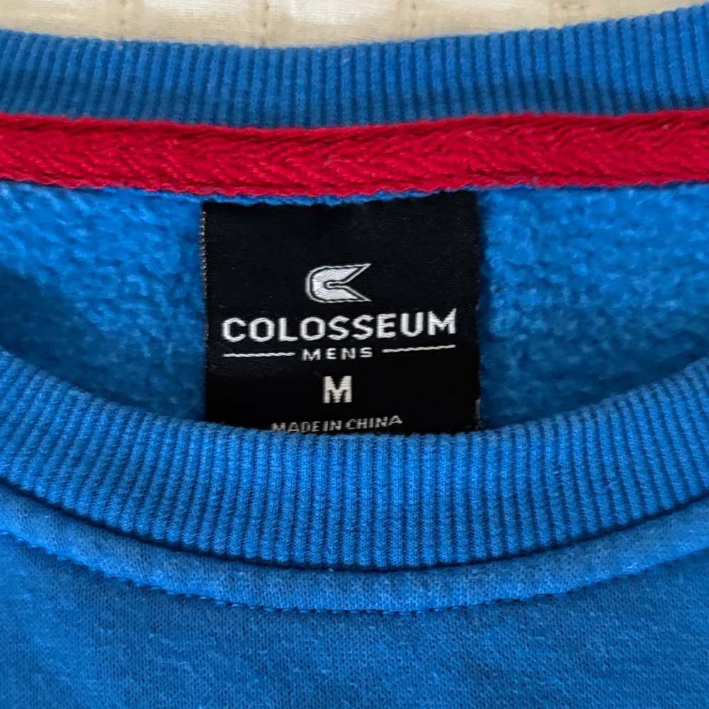 Colosseum Blue Ole Miss Rebels Crewneck Sweater - Picture 3 of 3